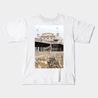 Seagull and Palace Pier Kids T-Shirt
